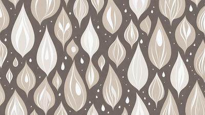 The primary subject of the image is a pattern of flowers, which are depicted in various shapes and sizes. The setting is a wall, and the visual style appears to be a combination of photo and digital art. The dominant colors in the image are white and gray, creating a clean and minimalist appearance. The overall atmosphere of the image is elegant and sophisticated.