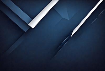 The primary subject of the image is a blue background with a pattern of triangles. The setting is a dark room, and the visual style appears to be a digital art or illustration. The dominant colors are blue and black, creating a moody atmosphere.