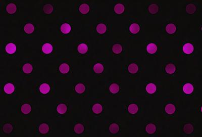 The primary subject of the image is a pattern of purple dots on a black background. The setting is a dark room, and the visual style appears to be a digital art or illustration. The dominant colors are purple and black, creating a moody and dramatic atmosphere.
