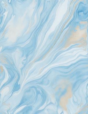 The primary subject of the image is a blue and white marbled wallpaper with a swirling pattern. The setting is a room with a blue and white marbled wallpaper, which creates a visually appealing and calming atmosphere. The visual style of the image is a close-up of the wallpaper, showcasing its intricate design and texture. The colors and mood of the image are predominantly blue and white, giving it a serene and elegant appearance.