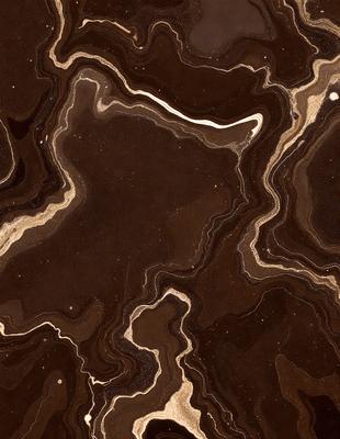 The primary subject of the image is a close-up of a marble surface with a brown and black color scheme. The setting is a dark room, and the visual style appears to be a photo. The colors and mood of the image are dark and moody, creating a dramatic atmosphere.