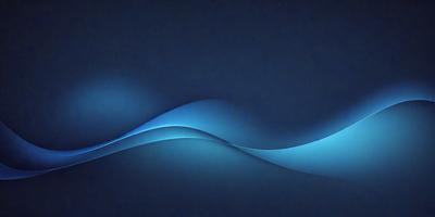 The primary subject of the image is a blue wave, which is the main object, scene, or focus of the image. The setting or background is a dark blue sky, and the visual style is a digital art or illustration. The dominant colors and overall atmosphere are a combination of blue and dark blue, creating a sense of depth and tranquility.