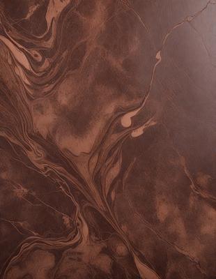 The primary subject of the image is a brown leather surface with a patterned design. The setting is a room with a brown leather wall, and the visual style is a close-up of the leather surface. The colors and mood of the image are warm and earthy, with the brown leather being the dominant color.