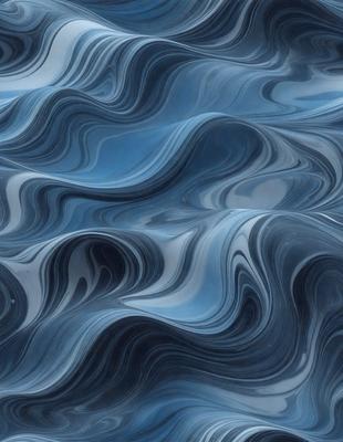 The primary subject of the image is a blue and white ocean wave. The setting is the ocean, with the wave being the main focus of the image. The visual style is a photo of the ocean, capturing the beauty of the wave. The dominant colors are blue and white, creating a serene and calming atmosphere.