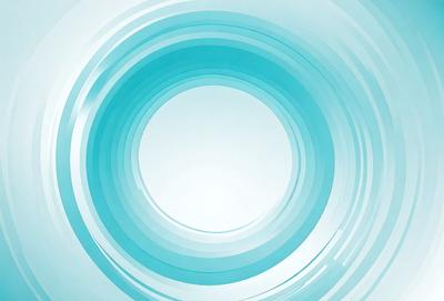 The primary subject of the image is a large, round, blue circle. The setting is a white background, which creates a striking contrast with the blue circle. The visual style is a combination of a photo and a digital art, as the circle appears to be a part of a larger, swirling pattern. The colors and mood of the image are predominantly blue and white, giving it a clean and modern appearance.