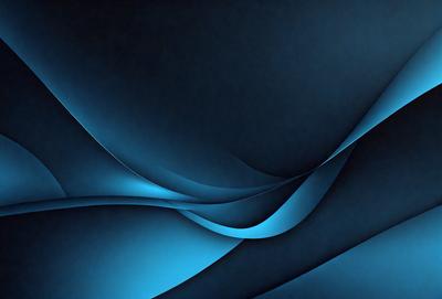 The primary subject of the image is a blue, swirling pattern. The setting is a dark blue background, which contrasts with the swirling pattern. The visual style is a digital art or illustration, creating a dynamic and visually appealing composition. The dominant colors are blue and black, giving the image a calm and serene atmosphere.