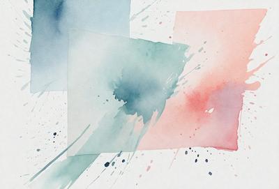 The primary subject of the image is a painting or drawing of a red and blue square. The setting is a white background, which provides a clean and uncluttered appearance. The visual style is a combination of digital art and illustration, as the colors and patterns are created using digital tools. The dominant colors are red and blue, which create a bold and vibrant atmosphere.