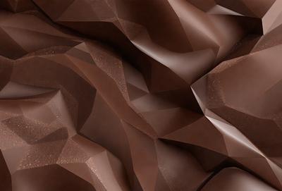 The primary subject of the image is a close-up of a brown, textured surface, possibly a wall or a piece of art. The setting appears to be a room with a brown color scheme. The visual style of the image is a close-up, which emphasizes the texture and details of the surface. The colors and mood of the image are predominantly brown, creating a warm and earthy atmosphere.