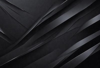 The primary subject of the image is a black and white photo of a wall with a pattern of black and gray stripes. The setting is a dark room, and the visual style is a close-up of the wall. The colors and mood of the image are predominantly dark and moody, with the black and gray stripes creating a sense of depth and complexity.