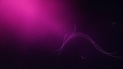 The primary subject of the image is a purple background with a white, curved line or wave. The setting appears to be a dark room, and the visual style is a combination of a photo and digital art. The dominant colors are purple and white, creating a calm and serene atmosphere.