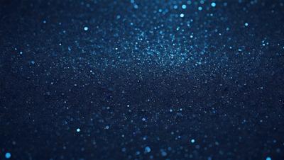 The primary subject of the image is a blue background with a pattern of glittering stars. The setting appears to be a dark, starry night, with the stars being the main focus of the image. The visual style is a combination of a photo and digital art, creating a unique and captivating atmosphere. The colors and mood of the image are predominantly dark and mysterious, with the blue background and glittering stars adding a touch of magic and wonder to the scene.