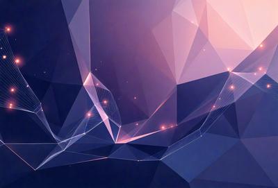 The primary subject of the image is a blue background with a pattern of red and white lights. The setting appears to be a dark room, and the visual style is a combination of digital art and illustration. The dominant colors are blue, red, and white, creating a vibrant and energetic atmosphere.