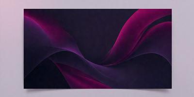 The primary subject of the image is a purple and pink abstract artwork. The setting is a white wall, and the visual style is a digital art or illustration. The dominant colors in the artwork are purple and pink, creating a vibrant and lively atmosphere.