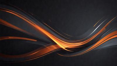The primary subject of the image is a colorful, swirling pattern that resembles a fire. The setting is a dark background, which contrasts with the vibrant colors of the pattern. The visual style is a combination of digital art and illustration, creating a dynamic and eye-catching design. The dominant colors are orange and red, giving the pattern a warm and energetic atmosphere.