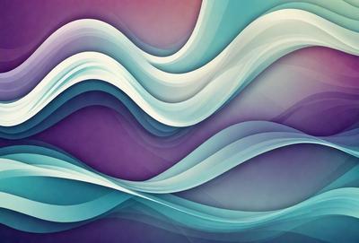 The primary subject of the image is a purple and blue wave pattern. The setting is a purple and blue background, which creates a visually striking contrast with the wave pattern. The visual style is a digital art or illustration, as the wave pattern is intricately detailed and the colors are vibrant. The overall atmosphere is calm and serene, as the wave pattern evokes a sense of tranquility and movement.