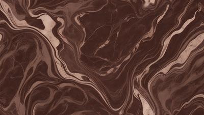 The primary subject of the image is a marble-like pattern, which is the main focus of the image. The setting is a brown surface, possibly a marble countertop or a similar material. The visual style of the image is a close-up of the marble pattern, showcasing its intricate details. The colors in the image are predominantly brown, giving the scene a warm and natural atmosphere.