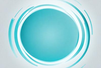 The primary subject of the image is a blue circle, which is the main object, scene, or focus of the image. The setting or background is a white surface, and the visual style appears to be a digital art or illustration. The dominant colors are blue and white, creating a calm and serene atmosphere.