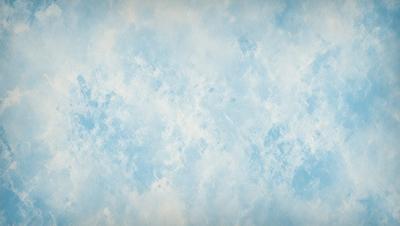 The primary subject of the image is a blue and white wall with a cloudy pattern. The setting is a room with a blue sky background. The visual style is a combination of a photo and digital art, creating a unique and artistic appearance. The dominant colors are blue and white, giving the image a calm and serene atmosphere.