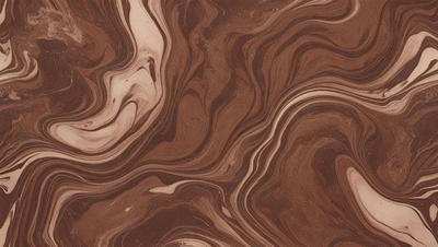 The image features a brown and white marbled pattern on a surface, possibly a table or a wall. The pattern is intricate and visually appealing, creating a unique and eye-catching design. The colors in the image are predominantly brown and white, giving the scene a warm and earthy tone. The overall atmosphere of the image is elegant and sophisticated, with the marbled pattern serving as the main subject and focal point.