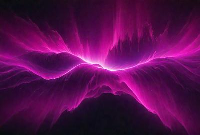 The primary subject of the image is a bright pink light, which appears to be a neon light or a light source with a pink hue. The light is shining through a dark background, creating a striking contrast. The visual style of the image is a close-up of the light source, emphasizing its vibrant color and unique appearance. The colors and mood of the image are predominantly pink, creating a warm and inviting atmosphere.