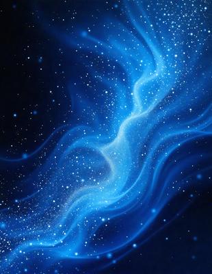 The primary subject of the image is a blue and white swirling pattern, which appears to be a digital art or illustration. The setting is a dark background, which contrasts with the swirling pattern. The visual style is a combination of digital art and illustration, creating a unique and captivating image. The colors and mood of the image are predominantly blue and white, giving it a serene and calming atmosphere.