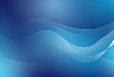 The primary subject of the image is a blue ocean with waves. The setting is a blue background, which creates a serene and calming atmosphere. The visual style is a digital art or illustration, as the waves are depicted in a detailed and artistic manner. The dominant colors are blue and white, which contribute to the overall mood of the image.