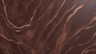 The primary subject of the image is a close-up of a brown marble surface. The setting is a room with a brown marble wall, and the visual style is a photo. The colors and mood of the image are warm and earthy, with the brown marble creating a natural and luxurious atmosphere.