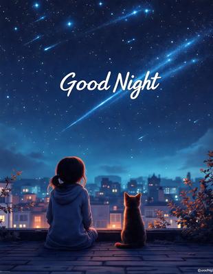 Primary subject: A girl sitting on a ledge with a cat.

Setting/background: The girl and the cat are sitting on a ledge, with a cityscape visible in the background.

Visual style: The image is a digital art illustration.

Colors and mood: The image has a warm and cozy atmosphere, with the girl and the cat being the main focus.