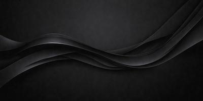 The primary subject of the image is a black and white wave pattern. The setting is a dark background, which contrasts with the wave pattern. The visual style is a combination of a photo and a digital art, illustration, or drawing. The dominant colors are black and white, creating a classic and timeless atmosphere.