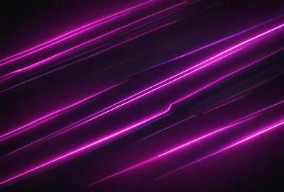 The primary subject of the image is a pink and purple neon light pattern. The setting is a dark background, which contrasts with the bright colors of the neon light. The visual style is a digital art or illustration, as the light pattern is created using a computer or digital medium. The colors and mood of the image are predominantly pink and purple, giving it a vibrant and lively atmosphere.