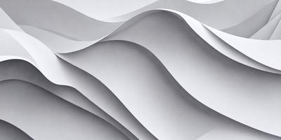 The primary subject of the image is a large, white, curved surface that resembles a wave or a mountain. The setting is a white background, which provides a clean and minimalistic appearance. The visual style is a combination of digital art and illustration, creating a unique and artistic representation of the curved surface. The colors and mood of the image are predominantly white, giving it a clean and serene atmosphere.