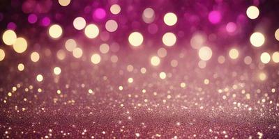 The primary subject of the image is a close-up of a pink background with a pattern of glittering lights. The setting is a pink background, and the visual style appears to be a combination of a photo and digital art. The colors and mood of the image are predominantly pink, with a warm and inviting atmosphere.