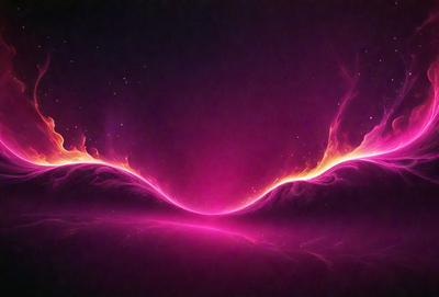 The primary subject of the image is a pink and purple background with a red and orange flame-like pattern. The setting is a dark background, which contrasts with the bright colors of the flame pattern. The visual style appears to be a digital art or illustration, as the flame pattern is intricately designed and the colors are vibrant. The overall atmosphere of the image is energetic and captivating, with the flame pattern serving as a focal point.