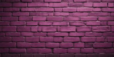The primary subject of the image is a purple brick wall. The setting is a brick wall, and the visual style is a photo. The dominant colors are purple and pink, creating a warm and inviting atmosphere.