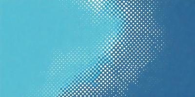 The primary subject of the image is a blue and white polka dot pattern. The setting is a blue sky, and the visual style appears to be a digital art or illustration. The dominant colors are blue and white, creating a calm and soothing atmosphere.