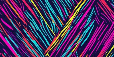 The primary subject of the image is a colorful, abstract design featuring a mix of blue, yellow, and pink hues. The setting is a black background, which contrasts with the vibrant colors of the design. The visual style appears to be a combination of digital art and illustration, creating a unique and eye-catching pattern. The overall atmosphere is lively and energetic, with the bold colors evoking a sense of excitement and creativity.