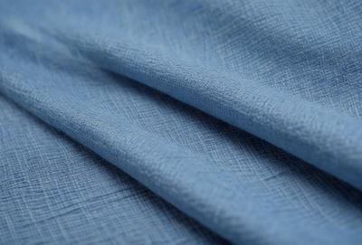 The primary subject of the image is a blue fabric, which is the main object, scene, or focus of the image. The setting or background is a blue cloth, and the visual style is a photo. The dominant colors and overall atmosphere are blue and calm.