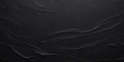 The primary subject of the image is a black canvas with a texture that resembles a painting. The setting is a dark background, and the visual style appears to be a painting or drawing. The colors and mood of the image are predominantly dark, with a sense of depth and intricacy in the texture.