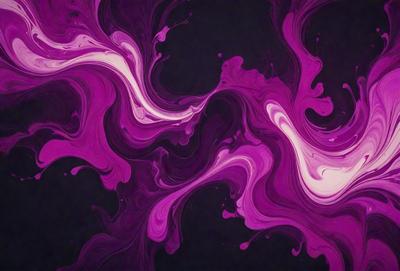 The primary subject of the image is a purple and white swirl pattern, which appears to be a digital art or illustration. The setting is a black background, which contrasts with the swirl pattern. The visual style suggests that the image is a creative and artistic representation of a swirl pattern. The dominant colors are purple and white, giving the image a vibrant and dynamic appearance.