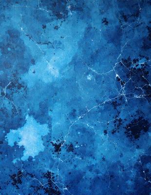The primary subject of the image is a blue and white marbled wallpaper. The setting is a blue and white marbled wallpaper, which serves as the background. The visual style is a digital art, illustration, or drawing, as the image is a close-up of the marbled wallpaper. The dominant colors are blue and white, creating a calm and soothing atmosphere.
