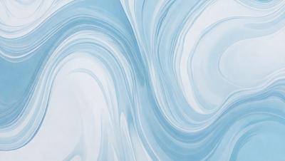 The primary subject of the image is a blue and white swirl pattern, which is the main object, scene, or focus of the image. The setting or background is a white wall, and the visual style appears to be a digital art or illustration. The dominant colors in the image are blue and white, creating a calming and soothing atmosphere.