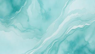 The primary subject of the image is a blue and white marbled surface, which appears to be a painting or a digital artwork. The setting is a large, open space with a blue and white color scheme. The visual style is a combination of painting and digital art, creating a unique and artistic appearance. The colors and mood of the image are predominantly blue and white, giving it a calm and serene atmosphere.