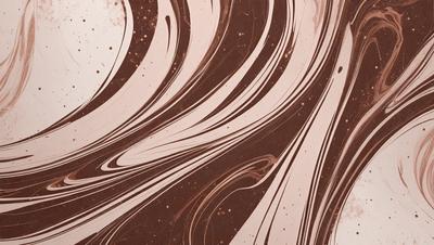 The primary subject of the image is a close-up of a chocolate swirl pattern. The setting is a brown surface, possibly a table or a piece of chocolate. The visual style is a close-up of the swirl pattern, which gives the image a detailed and artistic appearance. The colors and mood of the image are predominantly brown, creating a warm and rich atmosphere.