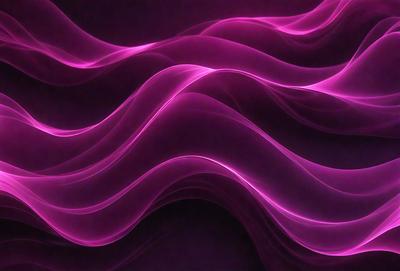 The primary subject of the image is a purple wave, which is the main object, scene, or focus of the image. The setting or background is a dark purple surface, which adds to the overall atmosphere. The visual style of the image is a digital art or illustration, as it is a purple wave with a digital appearance. The colors and mood of the image are predominantly purple, creating a sense of calmness and tranquility.
