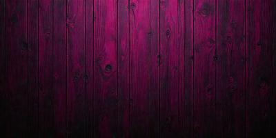 The primary subject of the image is a wooden wall with a purple stain. The setting is a room with a wooden floor. The visual style is a close-up of the wooden wall, showcasing the grain and texture of the wood. The colors and mood of the image are predominantly purple, creating a moody and dramatic atmosphere.