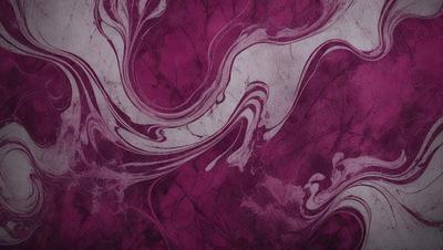 The primary subject of the image is a purple and white patterned wallpaper. The setting is a room with a purple wall, and the visual style is a combination of a photo and digital art. The dominant colors are purple and white, creating a calm and soothing atmosphere.