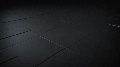 The primary subject of the image is a black and white tiled floor. The setting is a dark room, and the visual style is a black and white photo. The colors and mood of the image are predominantly dark and moody, with the black and white tiles creating a stark contrast against the dark background.