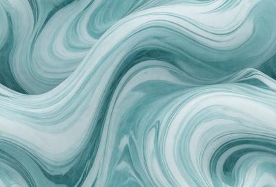 The primary subject of the image is a blue and white swirl pattern, which is the main object, scene, or focus of the image. The setting or background features a blue and white marbled surface, which adds to the visual style of the image. The colors and mood of the image are predominantly blue and white, creating a calm and soothing atmosphere.