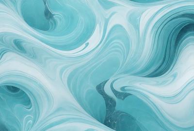 The primary subject of the image is a blue and white swirl pattern, which appears to be a digital art or illustration. The setting is a blue and white ocean, creating a serene and calming atmosphere. The visual style is a combination of digital art and illustration, giving the image a unique and artistic appearance. The dominant colors are blue and white, which contribute to the overall mood of the image, evoking a sense of tranquility and beauty.