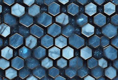 The primary subject of the image is a blue and white marble pattern. The setting is a blue and white marble wall, which serves as the background. The visual style is a close-up of the marble pattern, showcasing the intricate details of the design. The colors and mood of the image are predominantly blue and white, creating a sense of elegance and sophistication.